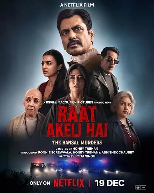 Raat Akeli Hai: The Bansal Murders film posteri